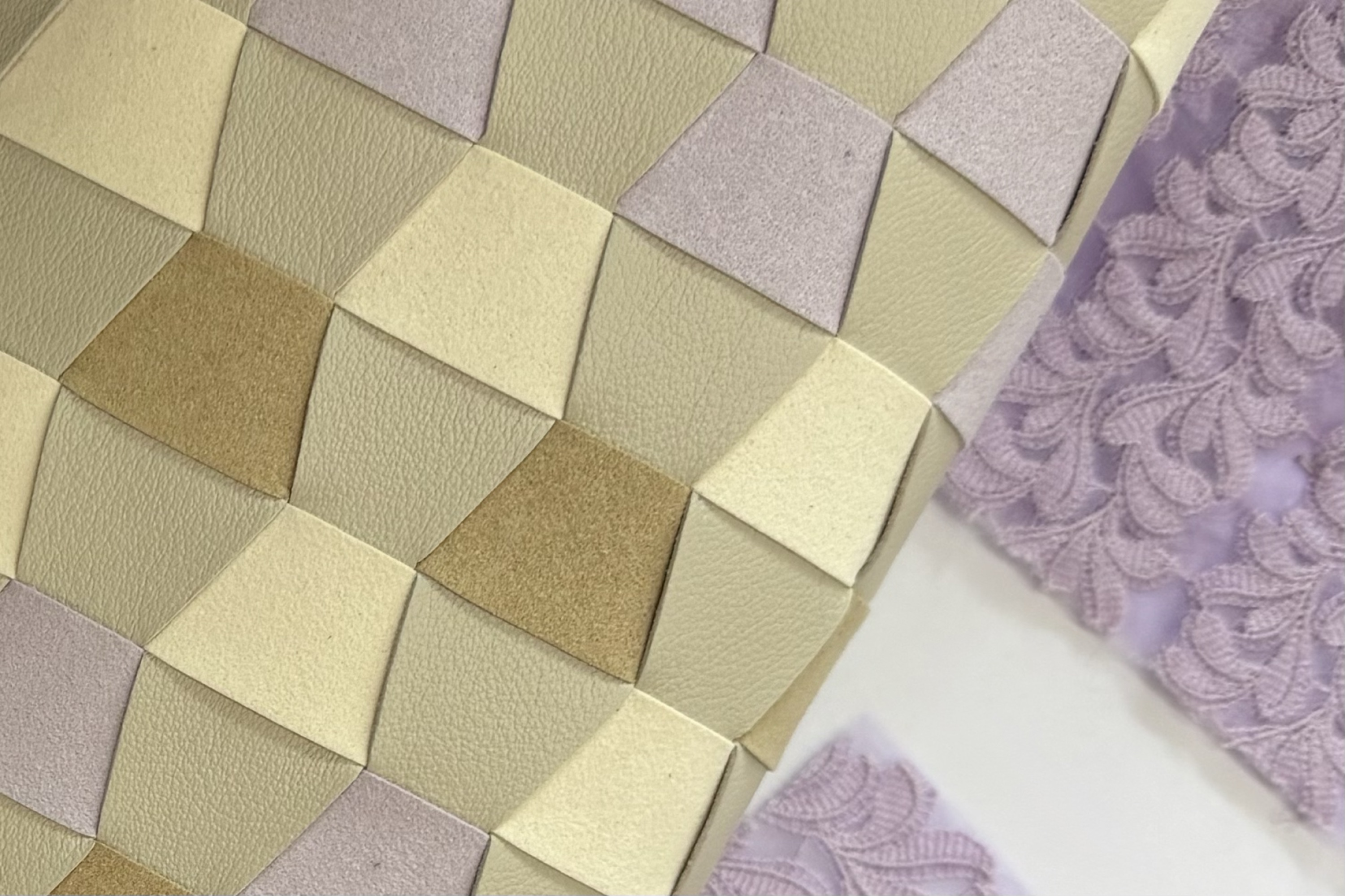 Akris leather weave detail